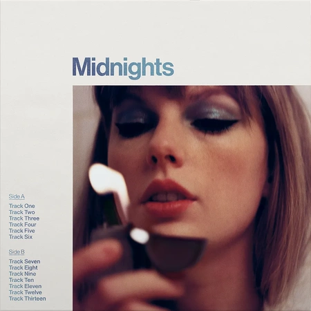 TAYLOR SWIFT Midnights Vinyl 1 LP (Moonstone Blue Vinyl)
