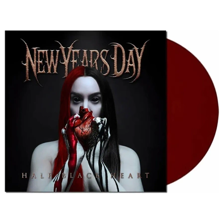 NEW YEARS DAY Half Black Heart Vinyl 1 LP (Deep Blood Red Vinyl)