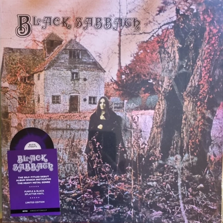 BLACK SABBATH Black Sabbath (PURPLE AND BLACK SPLATTER VINYL) LP